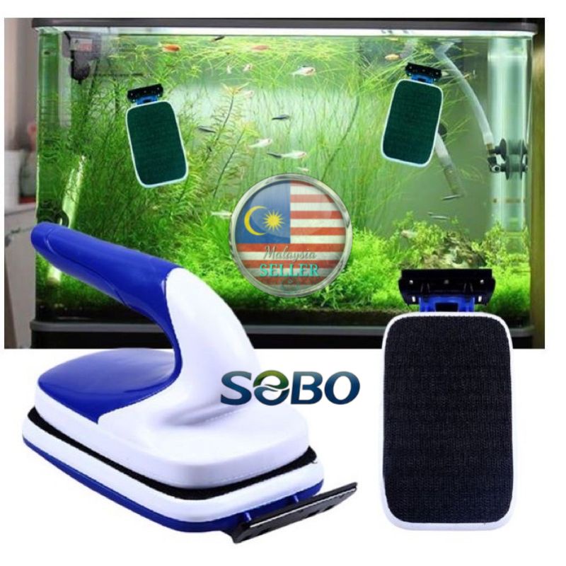 Aquarium Sobo SB6 SB8 SB12 Glass Cleaner Cleaning with