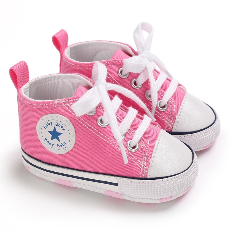 Pink Baby Shoes Binyag Girl Princess Toddler Shoes Newborn Flats ...