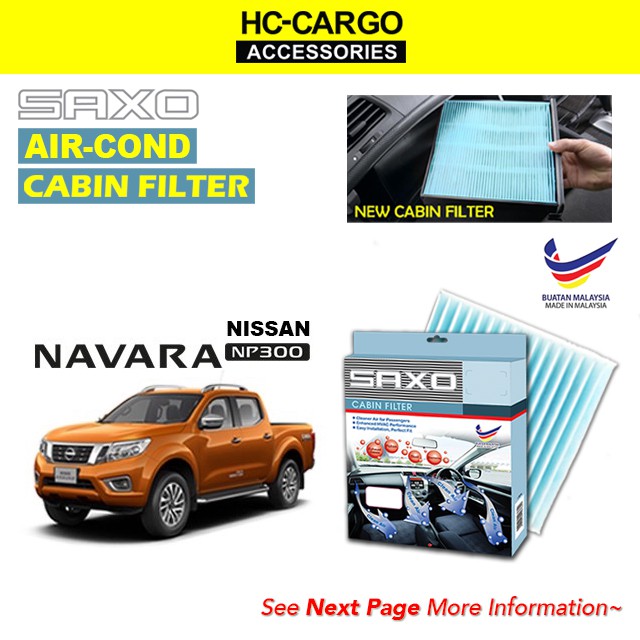 Saxo Nissan Navara Np300 Aircond Cabin Filter Car Air Conditioner Filter Shopee Malaysia 8161