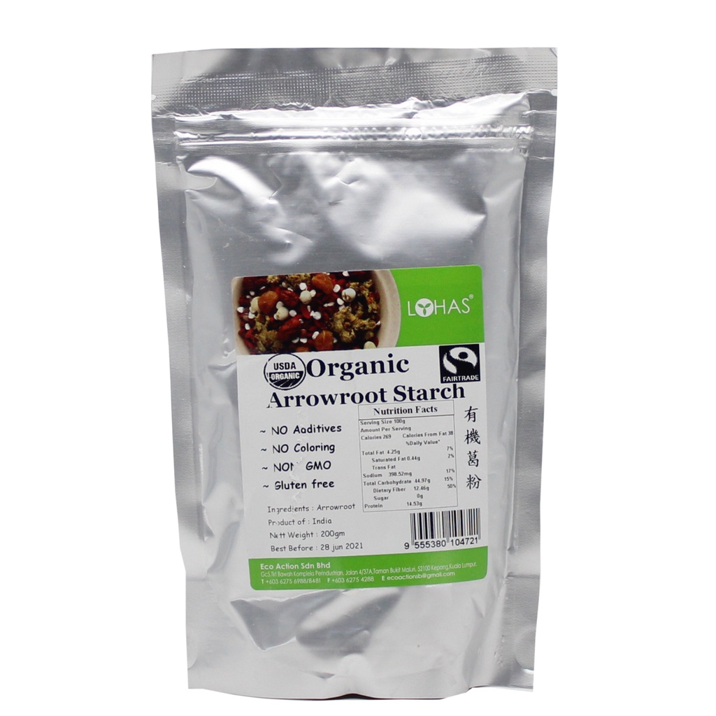 Lohas Organic Arrowroot Starch 200g 