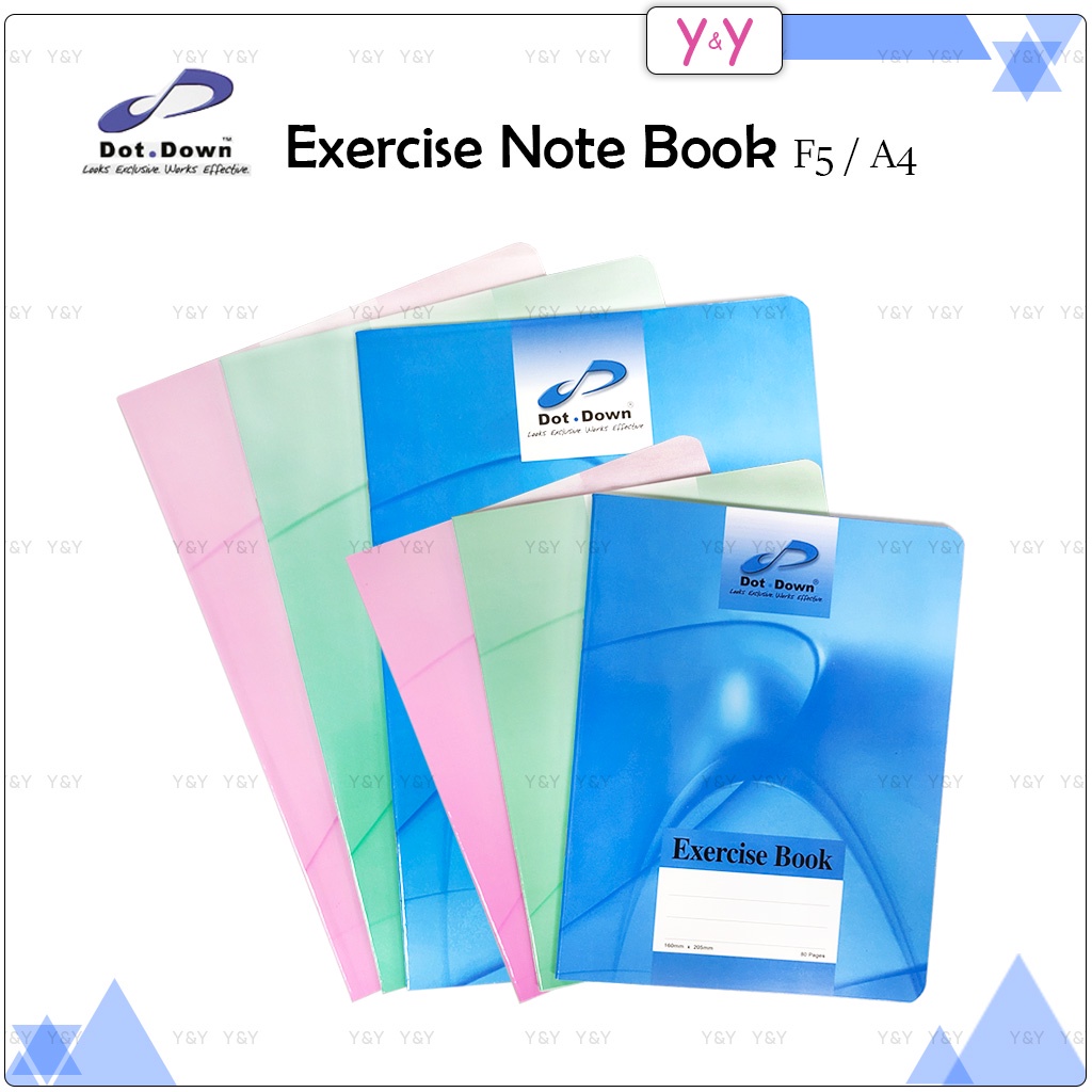 Dot Down F5 Exercise Book / A4 Note Book / School Writing Book / Buku ...