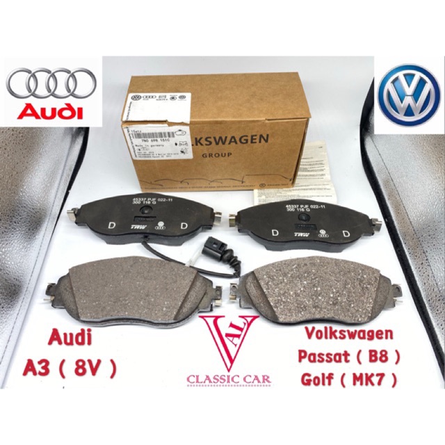 Golf mk7 brake deals pads