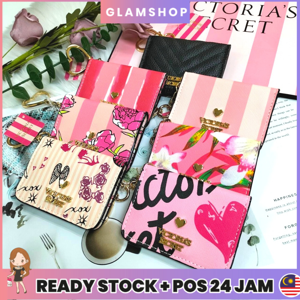 Victoria's Secret Foldable Keyring Card Case Wallet Card Case Keychain