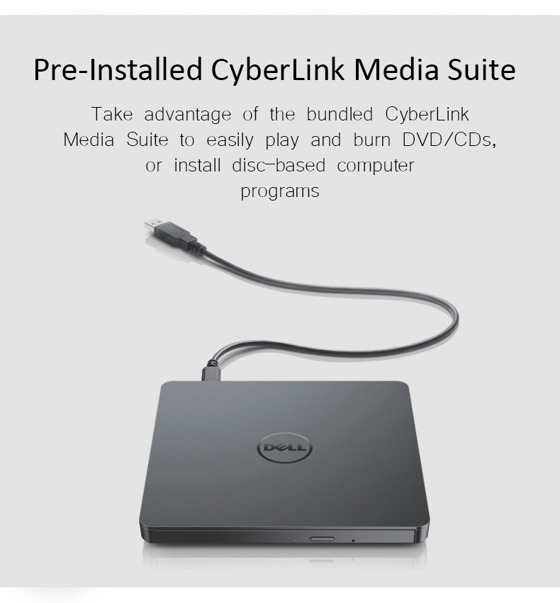 Dell External USB DVD+/ RW Drive DW316 for desktop PC Laptop Notebook