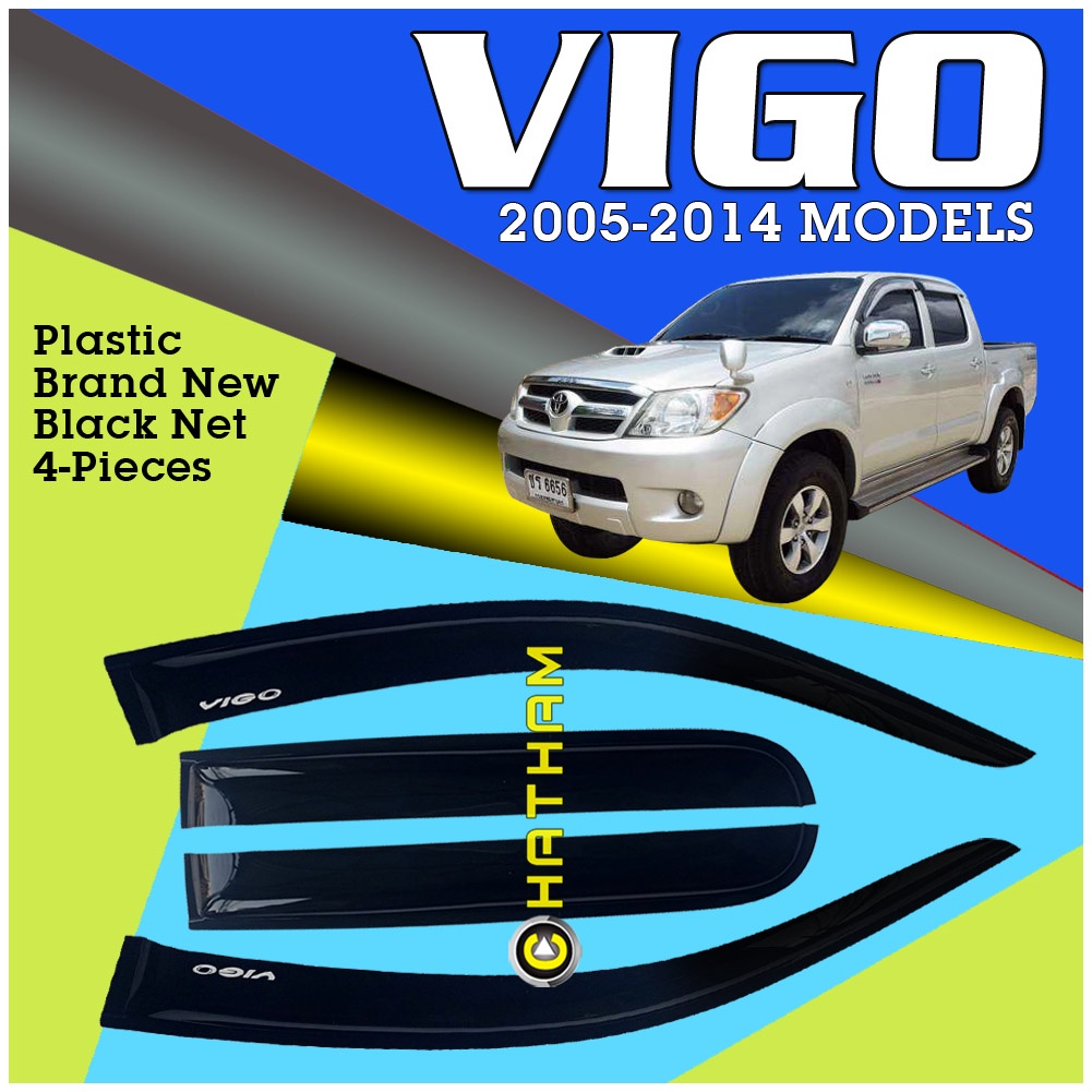 Toyota Hilux Vigo 2005 up to 2014 ( Window Visor Rain Guard ) | Shopee ...