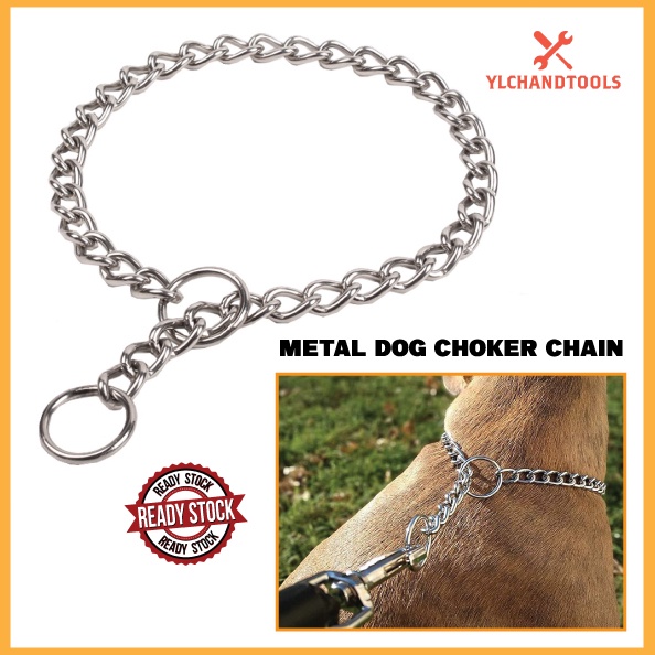 Metal choker outlet collar dog