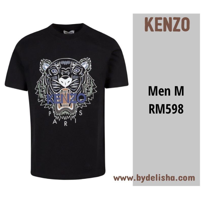 Kenzo Men M Black T shirt Kenzo Paris Tiger Logo Shopee Malaysia