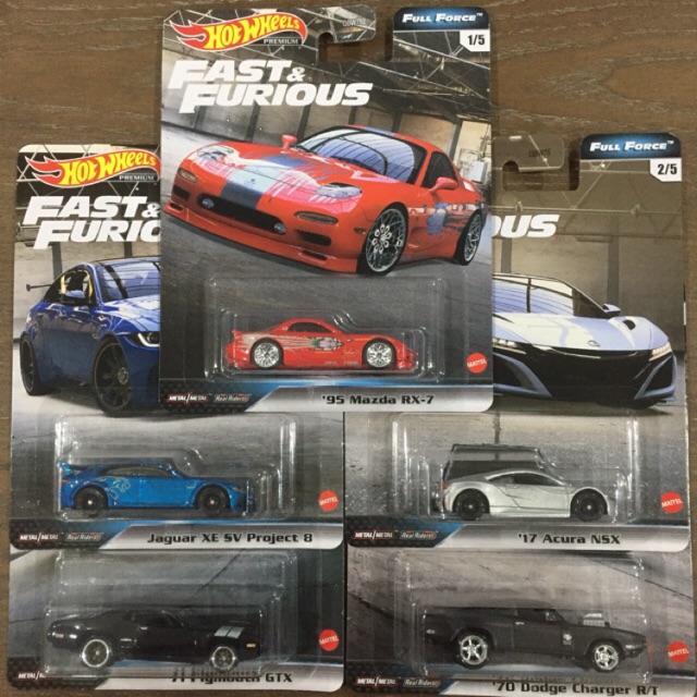 HOT WHEELS FAST AND FURIOUS Wave 8/Mix H (FULL FORCE) Incl