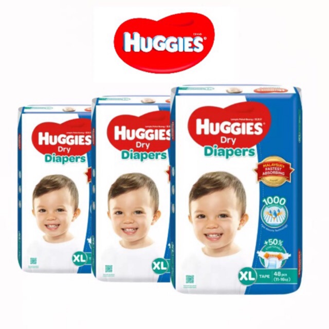 Huggies dry diapers xl hot sale size