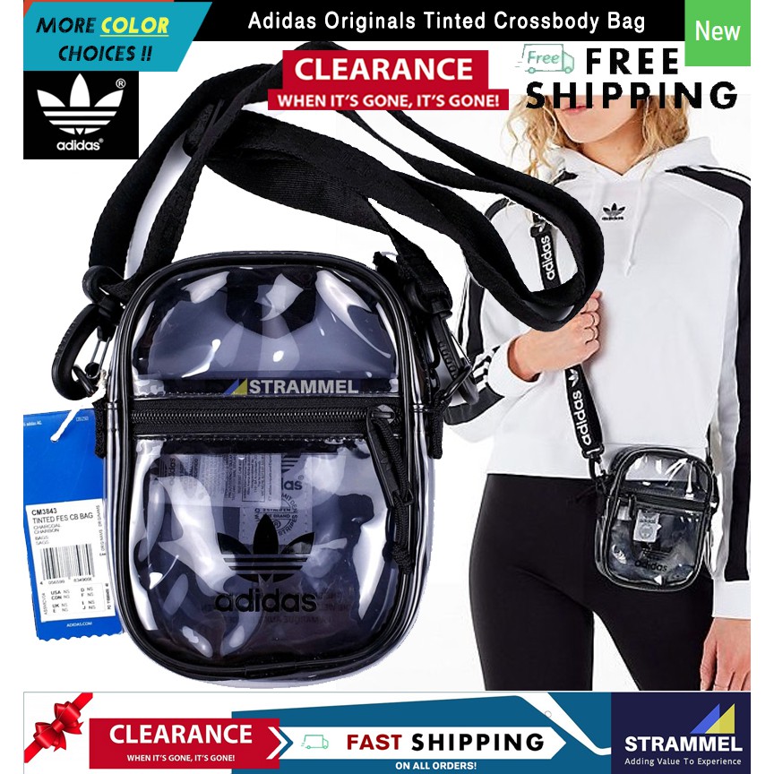 100 Authentic Adidas Originals Tinted Festival Crossbody Bag Waterproof CM3843 Shoulder Sling Bag Ready Stock