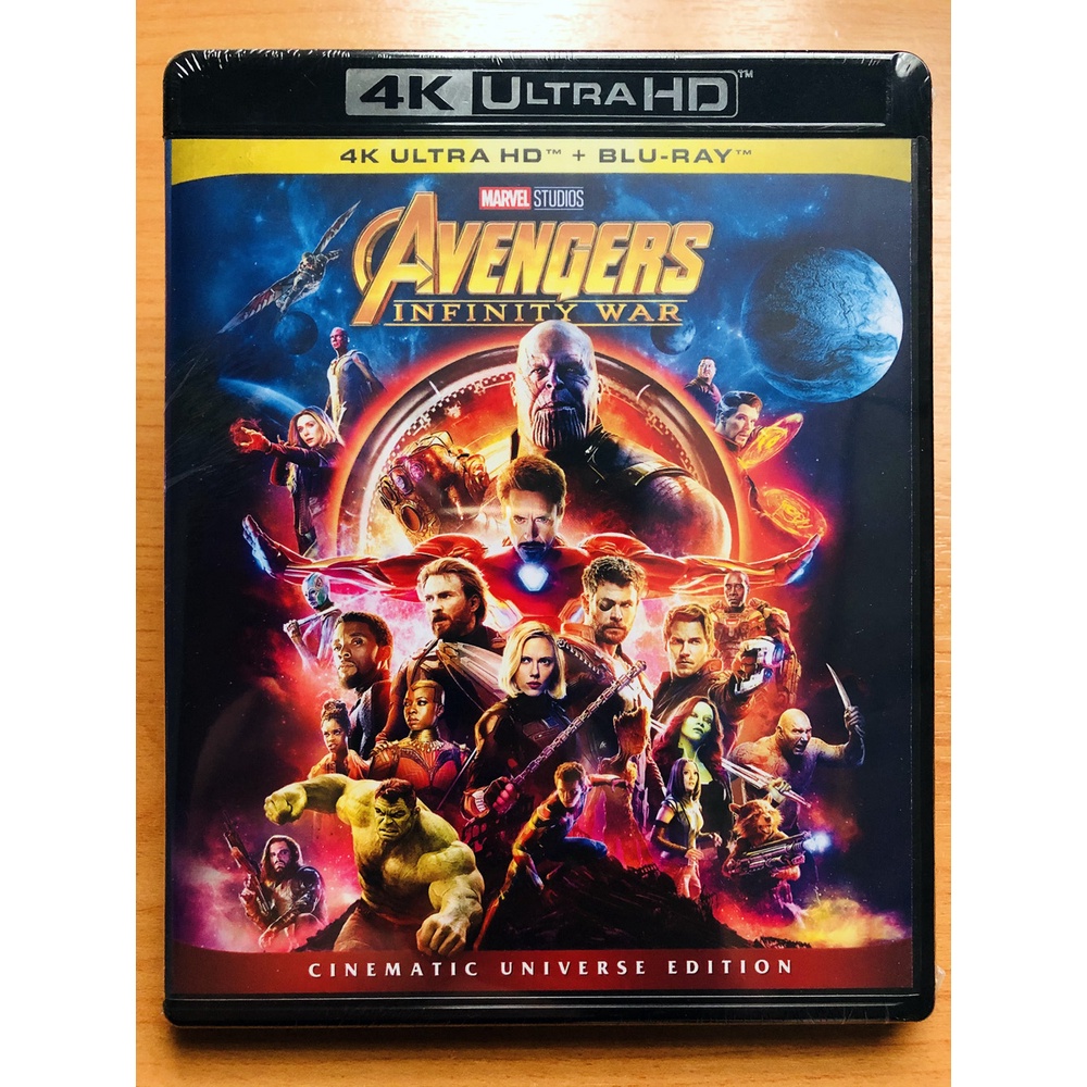 4K Avengers Infinity War 4K UHD & Blue Ray/4K Ultra HD + Blu-ray Disk ...