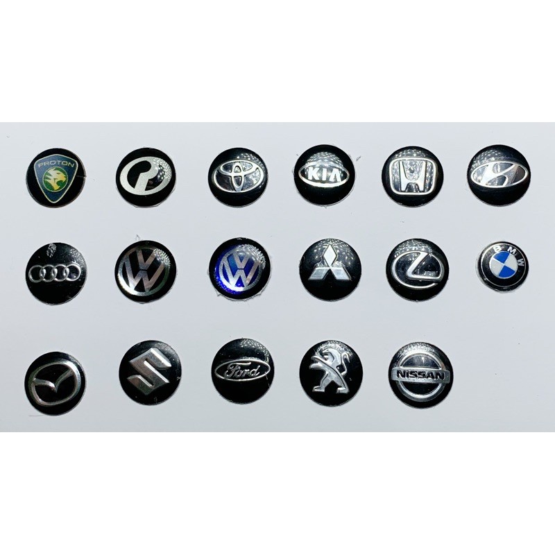 Car Remote Logo Metallic Badge Sticker (Remote Use) | Shopee Malaysia