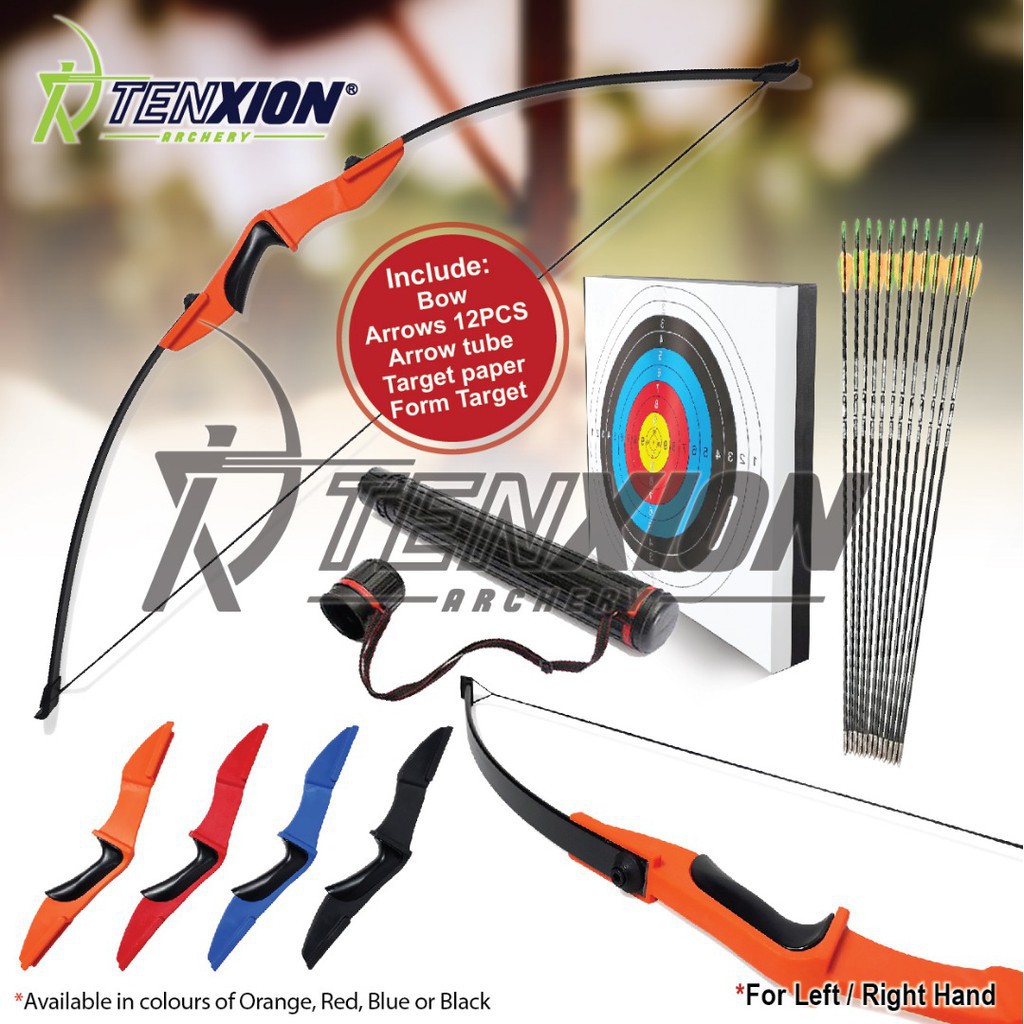 30 40 LBS Recurve Bow Archery Free Arrows Target Board Long Bow