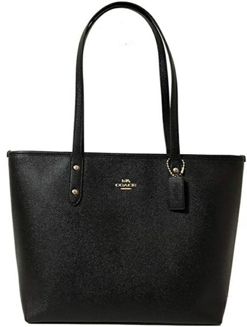 COACH Black store Leather Tote