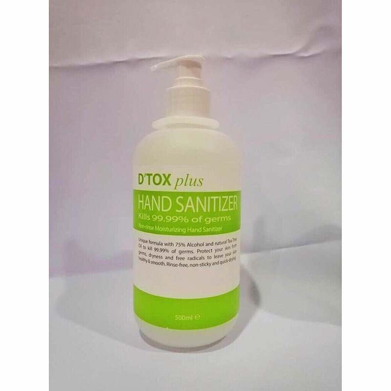 D tox plus hand sanitizer 500ml Shopee Malaysia