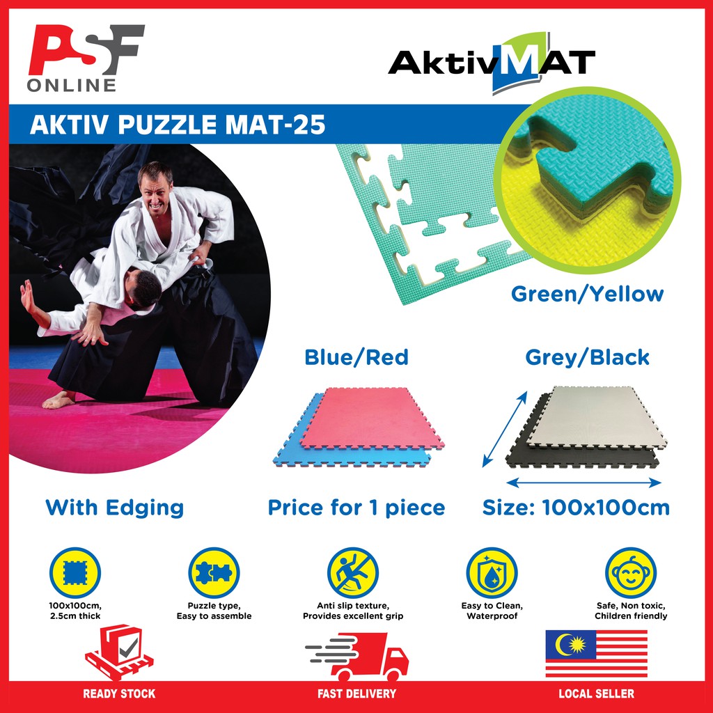 25mm EVA Foam Mats Malaysia, AKTIV Puzzle Mats - Colour: Red