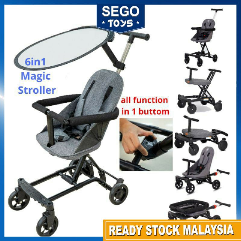 4Wheel Magic Stroller Premium Ultra Lightweight Foldable Portable Back ...