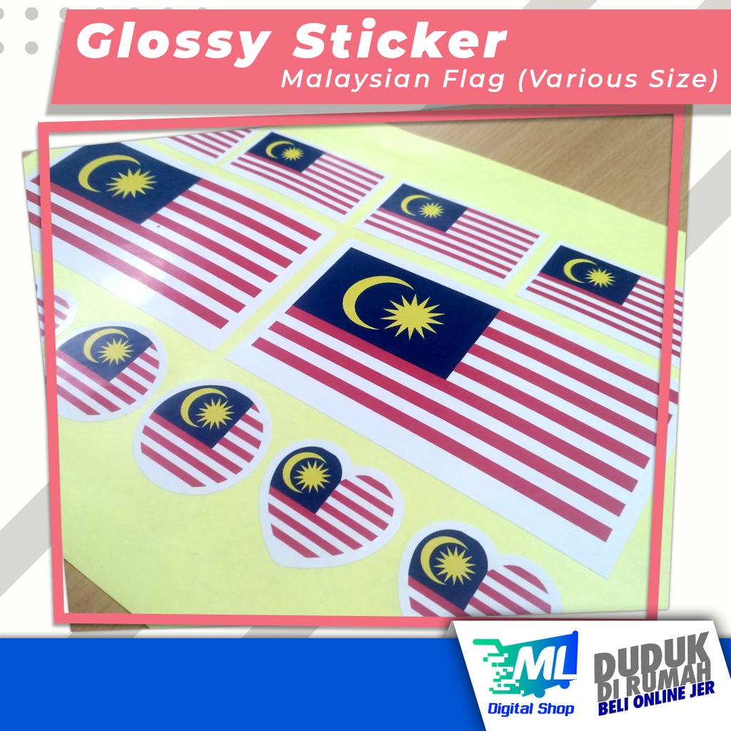 Malaysian Flag Sticker Set (12pcs) | Shopee Malaysia