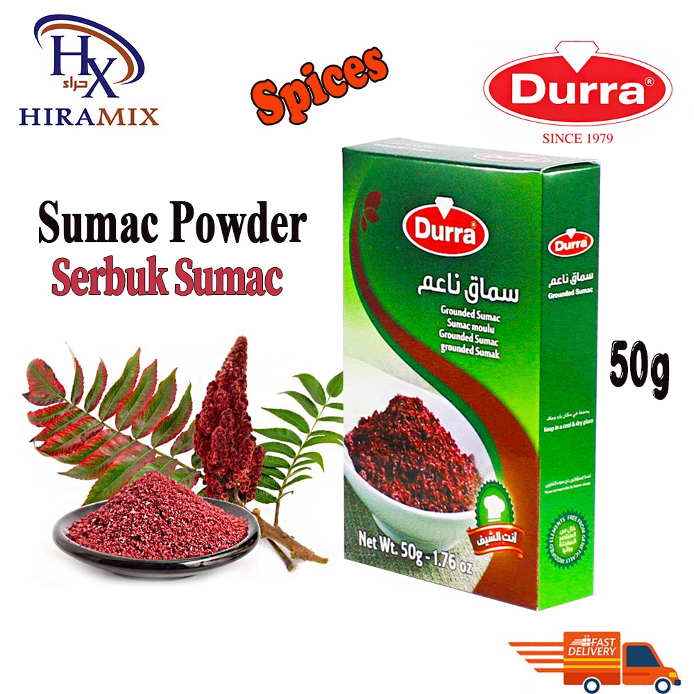 Durra Sumac Powder Best Quality Serbuk Summac 50g Shopee Malaysia