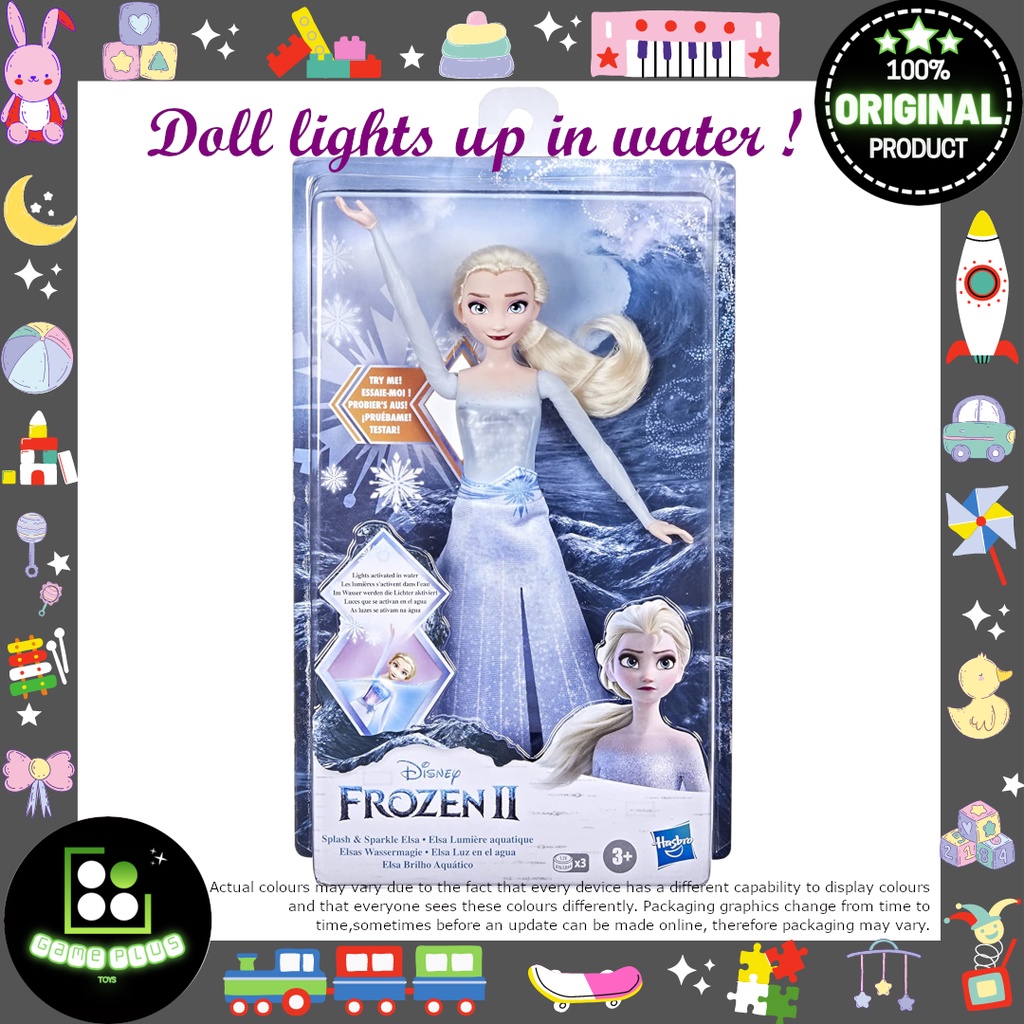 Hasbro Disney Frozen 2 Splash and Sparkle Elsa Doll | Shopee Malaysia