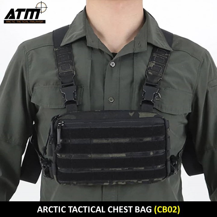 Outdoor Tactical Vest Military Bag Chest Rig Pouch Holster Molle System Waist Men Nylon Pack chest bag