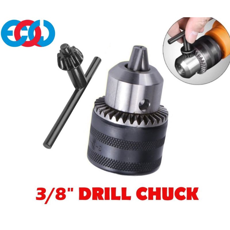 JAPAN HEAVY DUTY 1.5-10MM Drill Chuck 3/8-24UNF with Chuck Key