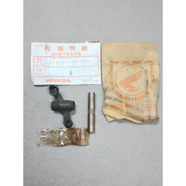 Honda C100 C110 C102 C105 Exhaust Valve Rocker Arm and Shaft original ...