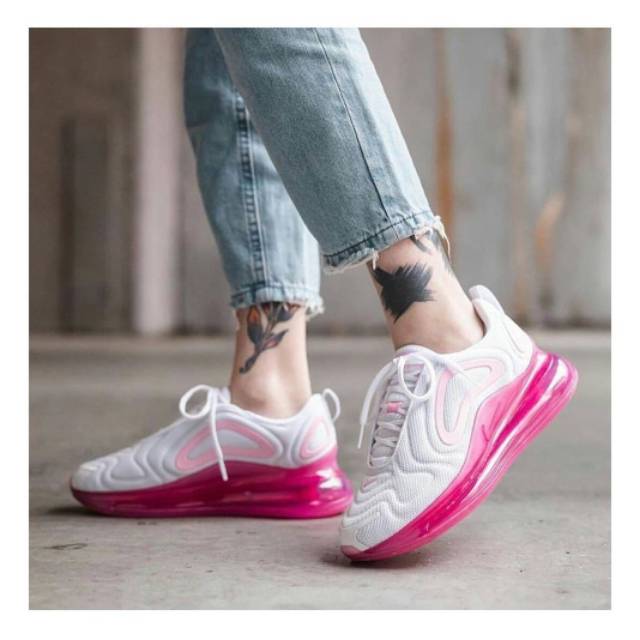 Nike air max 720 white shop pink