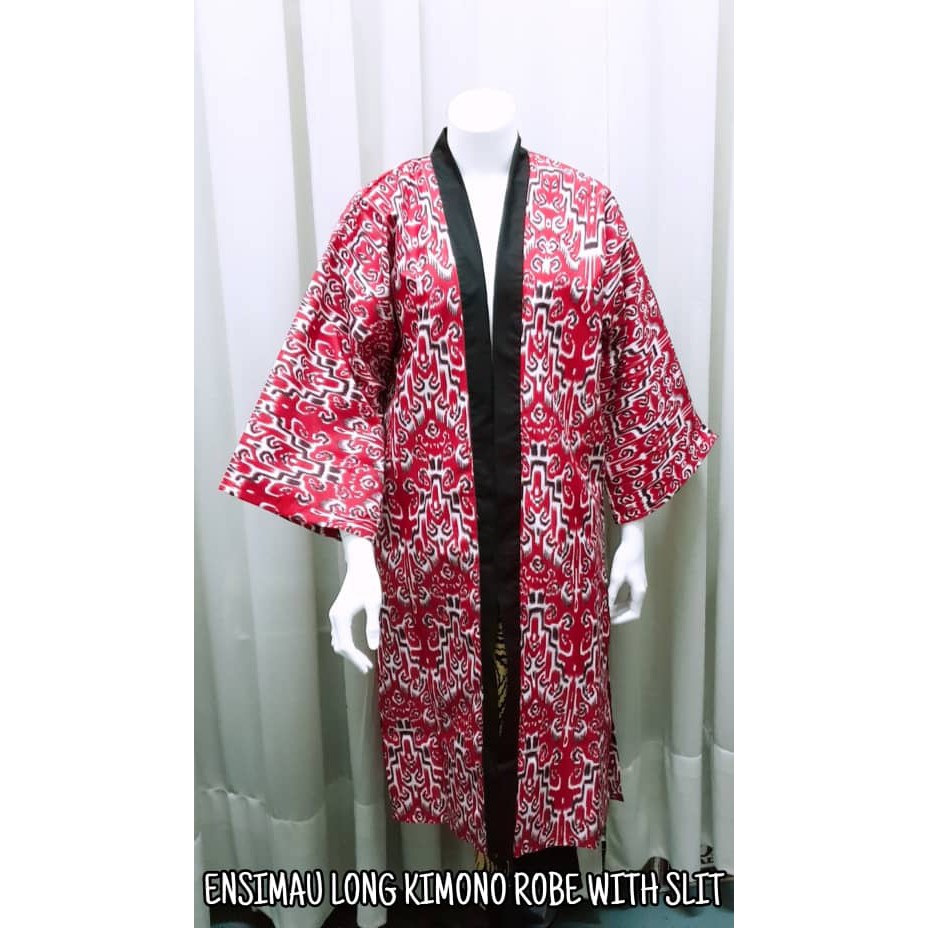 ENSIMAU Long Kimono Robe With Slit | Shopee Malaysia