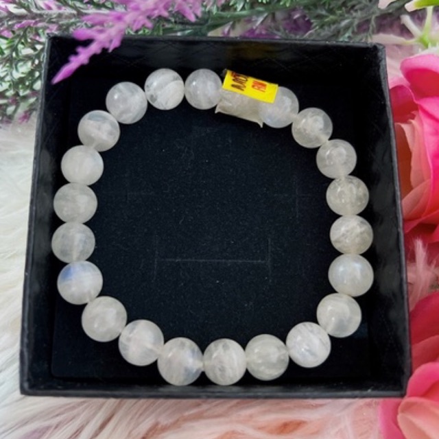 Moonstone Natural Crystal 9mm Shopee Malaysia