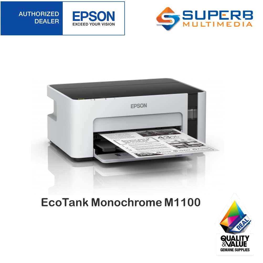 Epson Ecotank Monochrome M1100 Ink Tank Printer Shopee Malaysia 0256