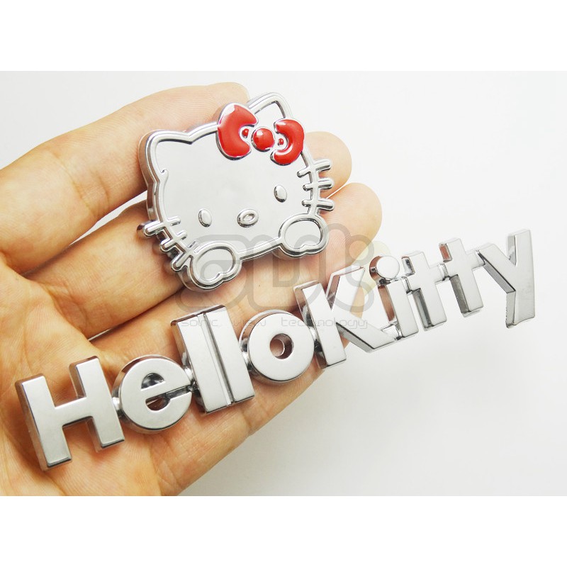 Hello Kitty Metal 3D Car Sticker Shopee Malaysia