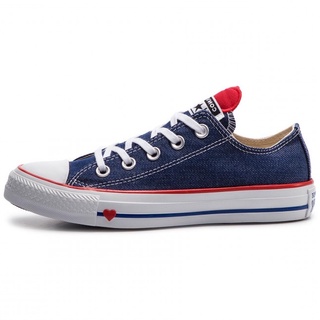 Converse Chuck Taylor All Star Denim Love Indigo Enamel Red