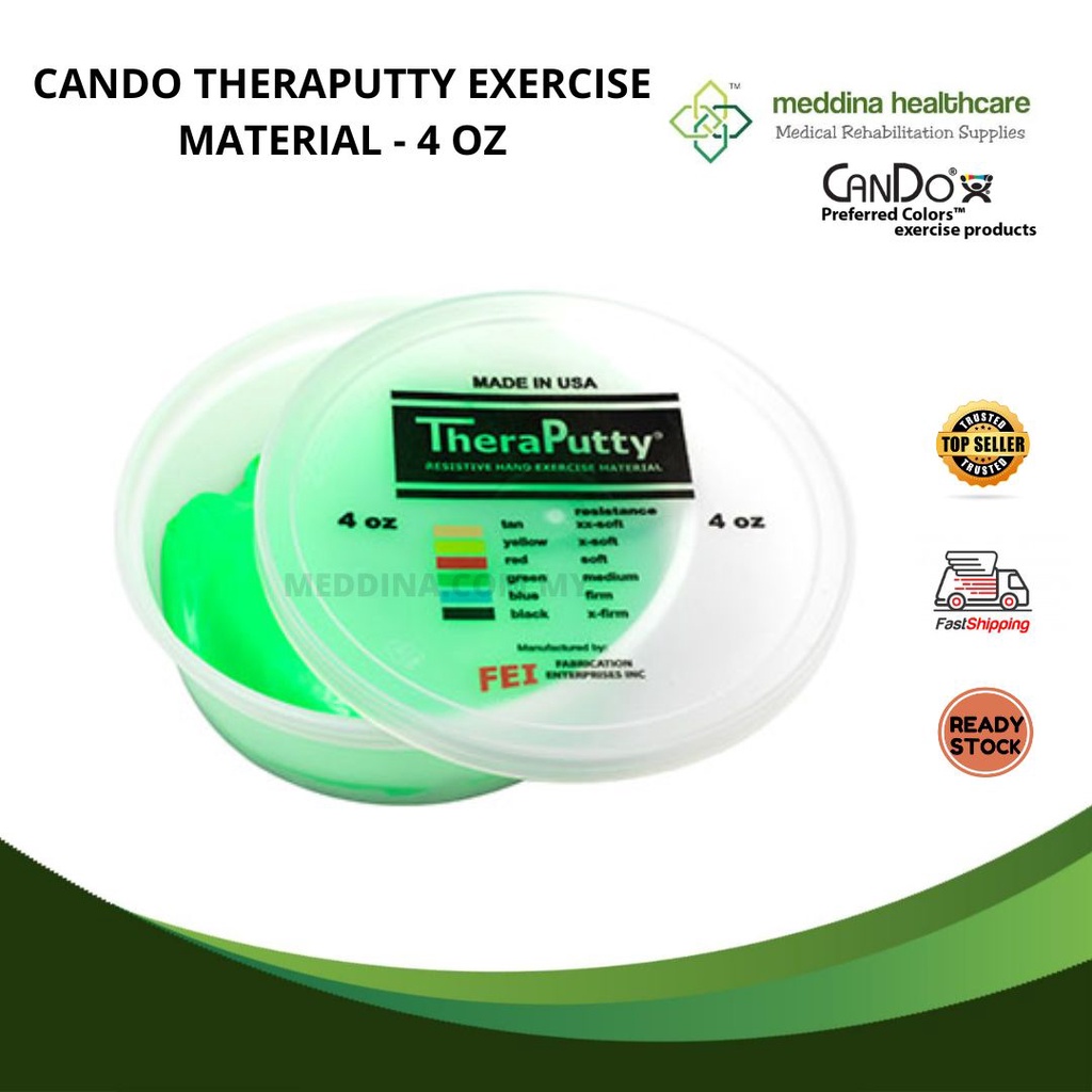 MEDDINA Therapy Putty Green 4oz (113g) Medium For Hand & Finger