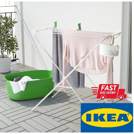 IKEA DRYING RACK Rak Sidai Baju Rak Serbaguna in outdoor white