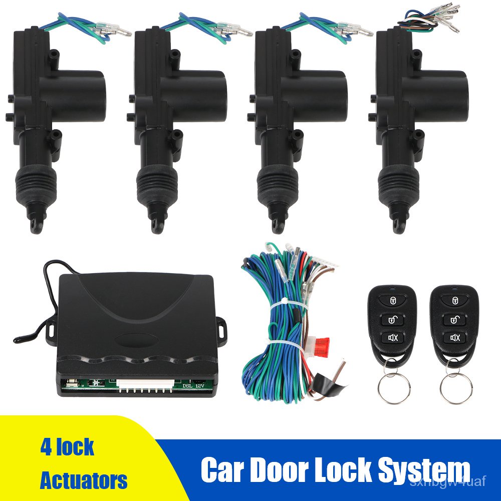 Keyless Entry System AntiTheft Car Lock Door with 4 Door Lock Actuator