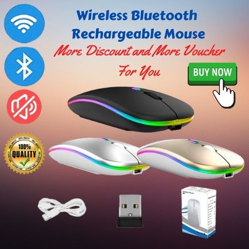 Wireless Mouse Bluetooth 2.4Ghz Receiver Optical Adjustable Wireless ...