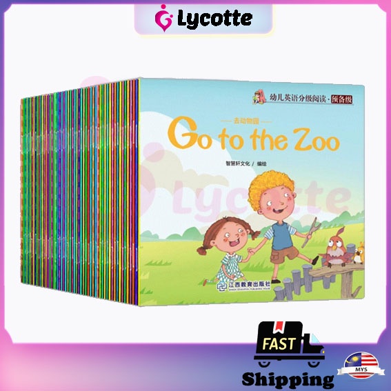 LYCOTTEᵐʸ 60 Books Set English Story Book for Kids Learning Buku Budak ...