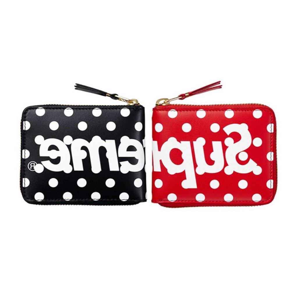 Supreme x Commes Des Garcons Red Zip Wallet — Roots