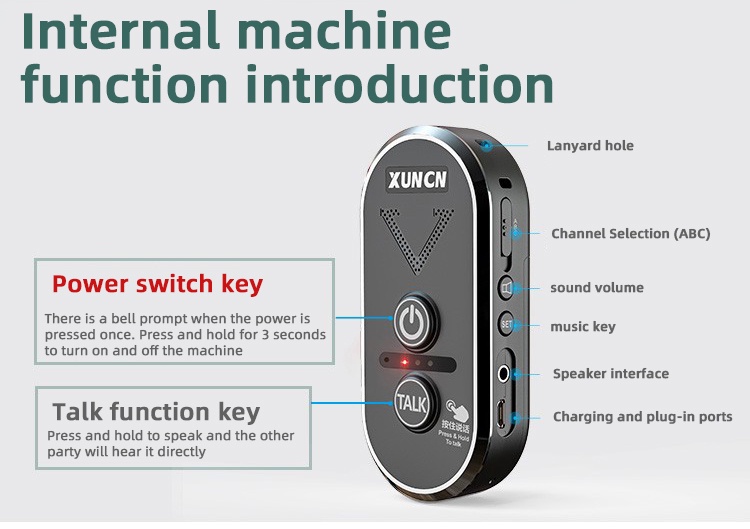 Ready Stock,T-1920 Wireless Intercom Door bell for Home and Office Two ...