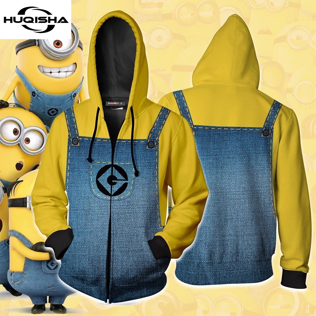 New Movie Minions Comics 3D Printed Fashion Sweatshirt Streetwear ...