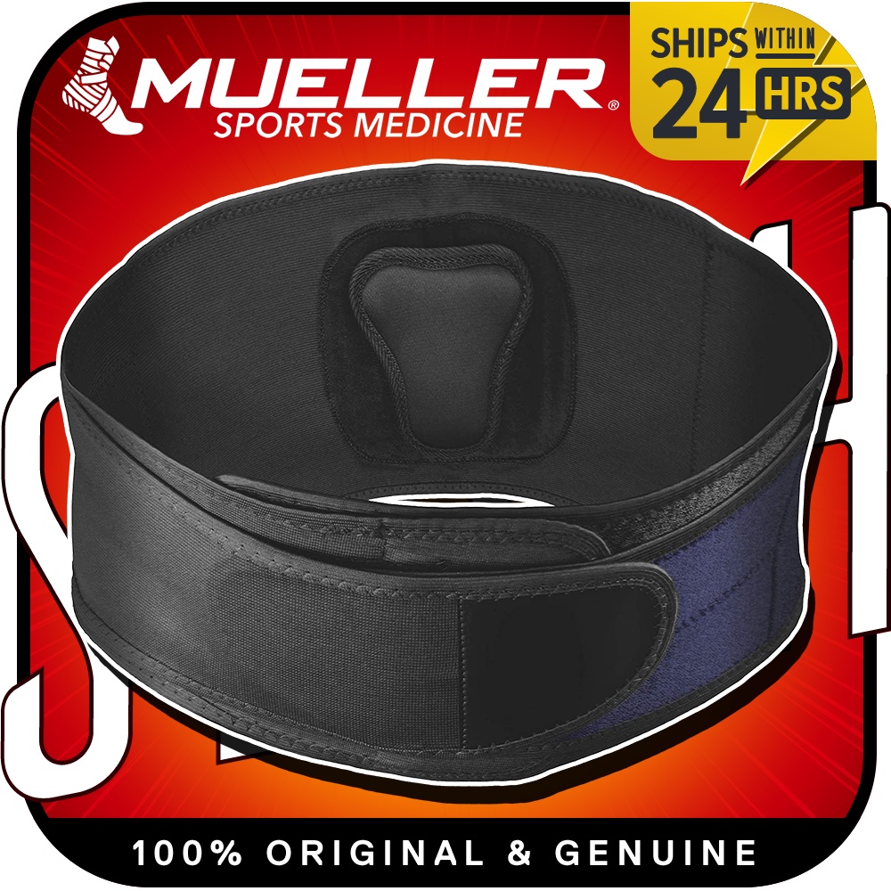Mueller 255 Lumbar Support Sport Back Brace W/ Removable Pad Black Regular