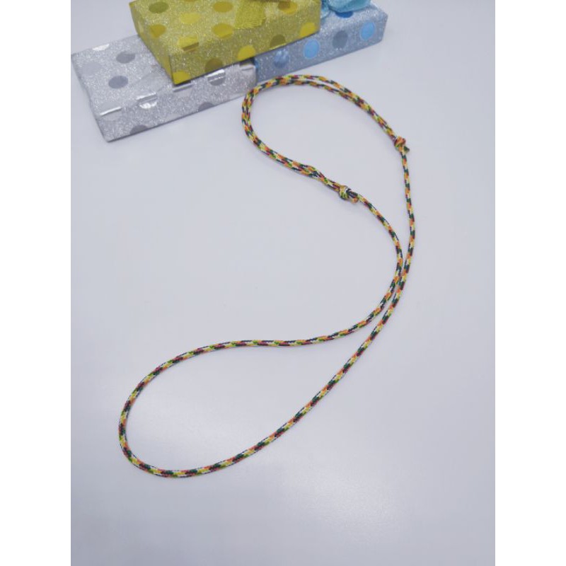 [2mm][Telescopic style]Five-color pendant rope [伸缩款] 吊坠佛牌五色绳 | Shopee ...