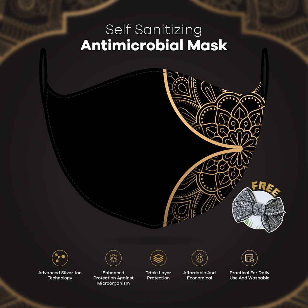 Antimicrobial Washable Face Mask (RAMADAN LIMITED EDITION) | Shopee ...