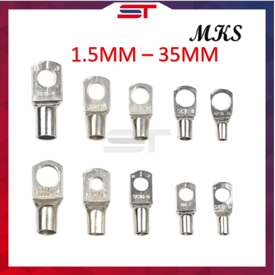 MKS CABLE LUG 1.5mm 2.5mm 4mm 6mm 10mm 16mm 25mm 35mm | Shopee Malaysia