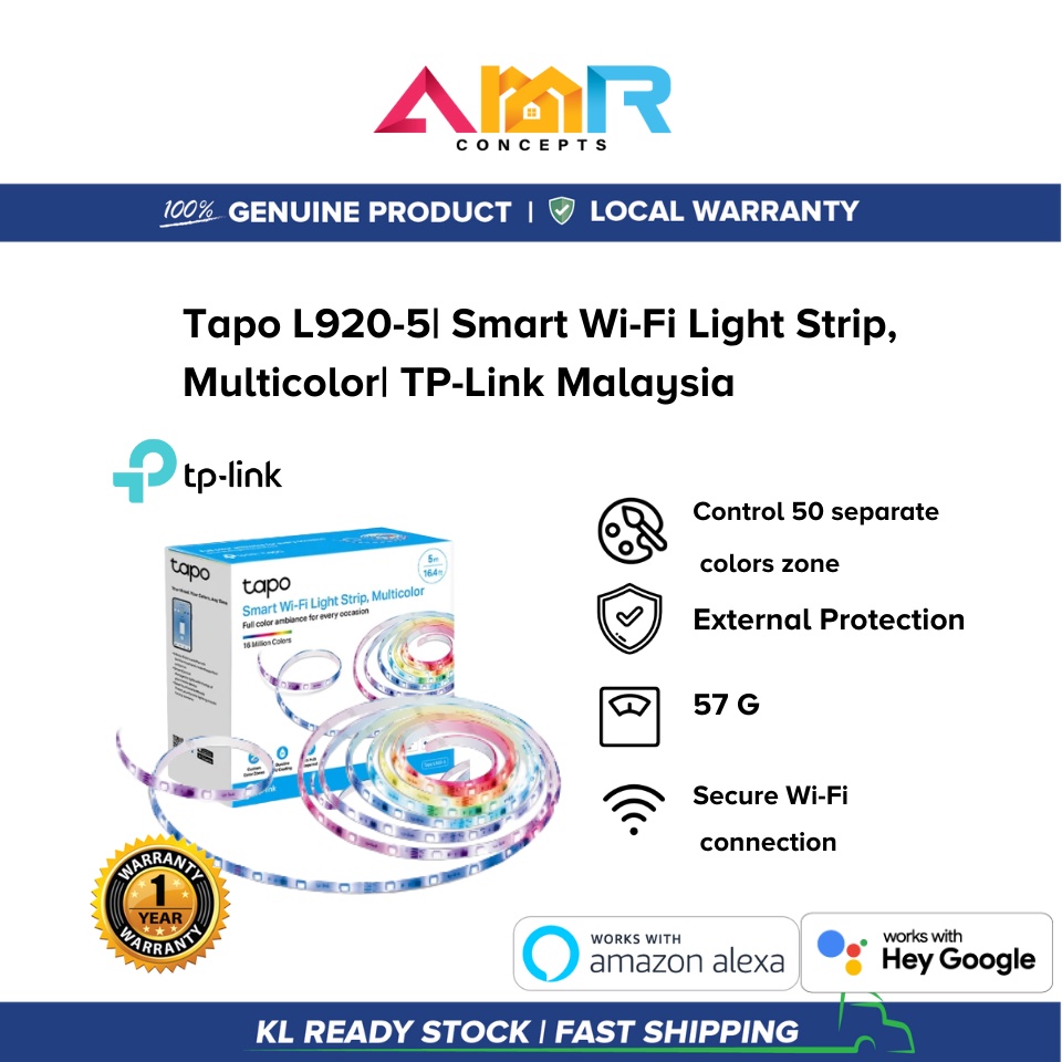Tapo L9205 Smart WiFi LED Light Strip Multicolor Gaming Light Smart