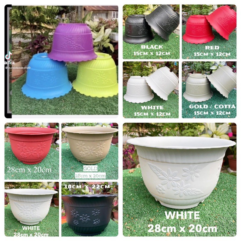 HOT DESIGN PASU PLASTIK PELBAGAI SIZE | Shopee Malaysia