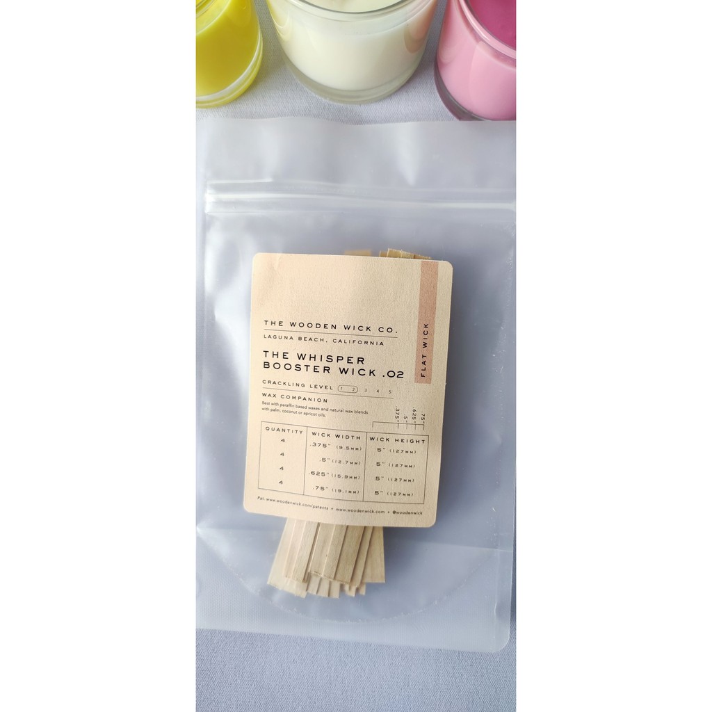 Ready stock The Wooden Wick Co Wood Wick Whisper Booster Wick .02 ...