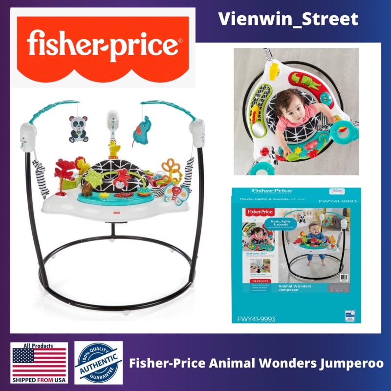 🔥Original🔥FisherPrice Animal Wonders Jumperoo Jumper Exersaucer