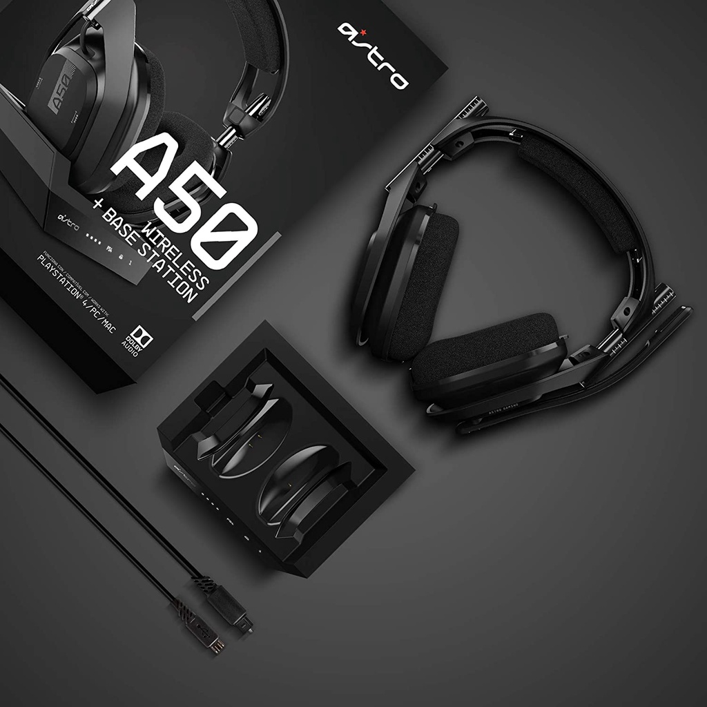 Astro A50 Gen 4 Wireless Gaming Headset with Base Station for store PlayStation 5/4/PC